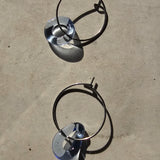 Drop Hoops hellblau silber #4